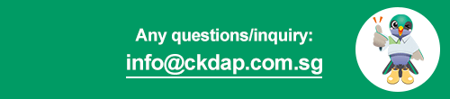 Any question/inquiry: info@ckdap.com.sg